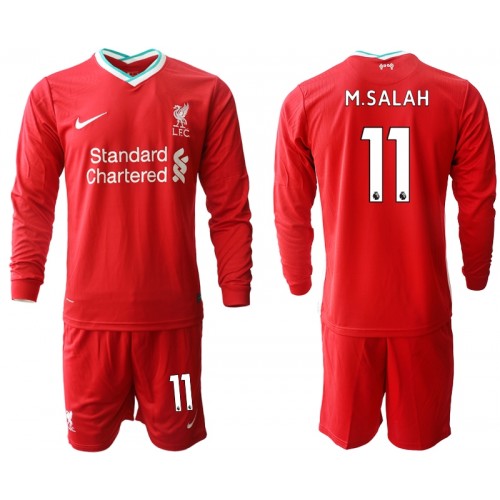 Liverpool Dres M.Salah 11 Dječji Domaći 2020/21 Dugim Rukavima Liverpool Dres M.Salah 11 Dječji Domaći 2020/21 Dugim Rukavima
